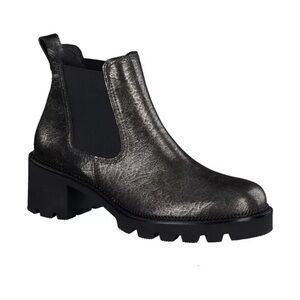 Paul Green Jada Lug Sole Chelsea Boot PLATFORM CHUNKY GUNMETAL 7 US 9.5